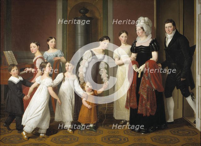 The Nathanson Family, 1818. Creator: Eckersberg, Christoffer-Wilhelm (1783-1853).