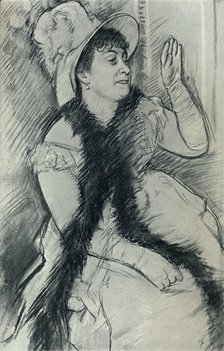 'Portrait of Madame X', c19th century. Artist: Edgar Degas.