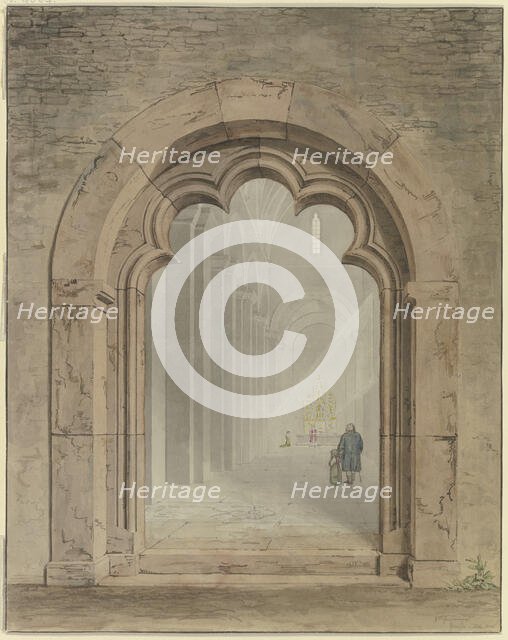 Church portal, 1825. Creator: Friedrich Maximilian Hessemer.