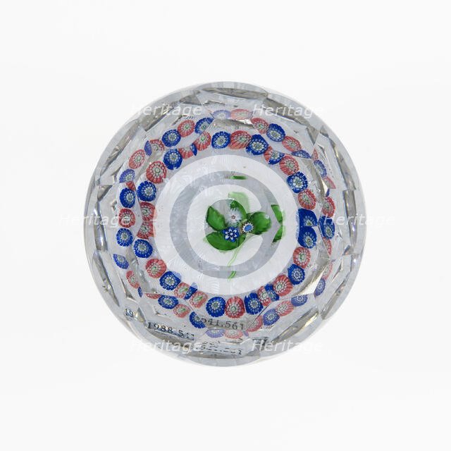 Paperweight, France, c. 1845-60. Creator: Saint-Louis Glassworks.