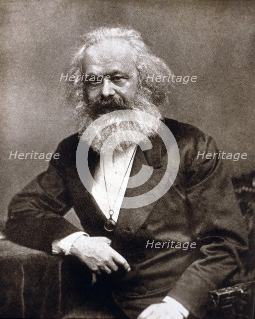 Carl Marx (1818-1883), German sociologist, philosopher and founder of the doctrine of Marxism and…