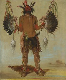 Mah-tó-he-ha, Old Bear, a Medicine Man, 1832. Creator: George Catlin.