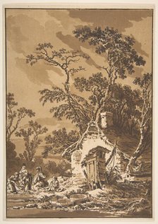 The Washerwomen (Les Laveuses), 1771. Creator: Jean Baptiste Le Prince.