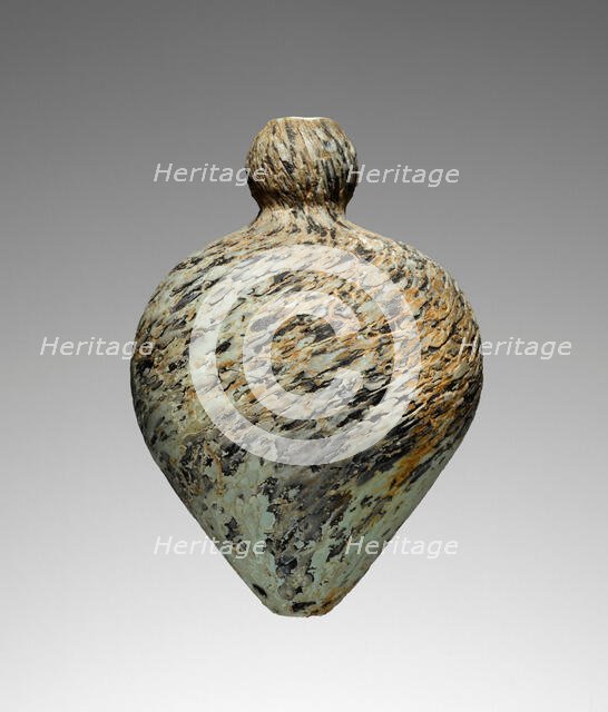 Dark Blue Marbled Flask (?), perhaps late 1st century A.D. Creator: Unknown.