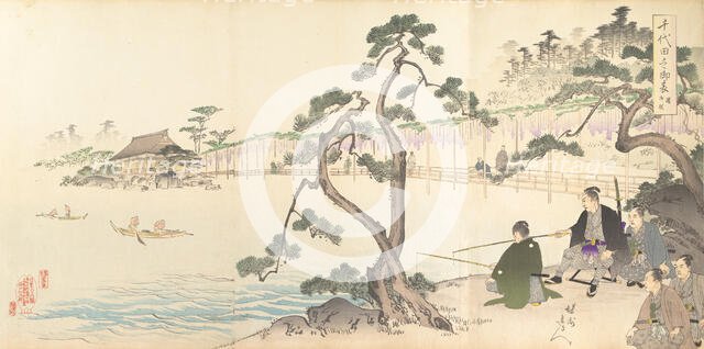 Chiyoda Castle (Album of Men), 1897., 1897. Creator: Chikanobu Yoshu.