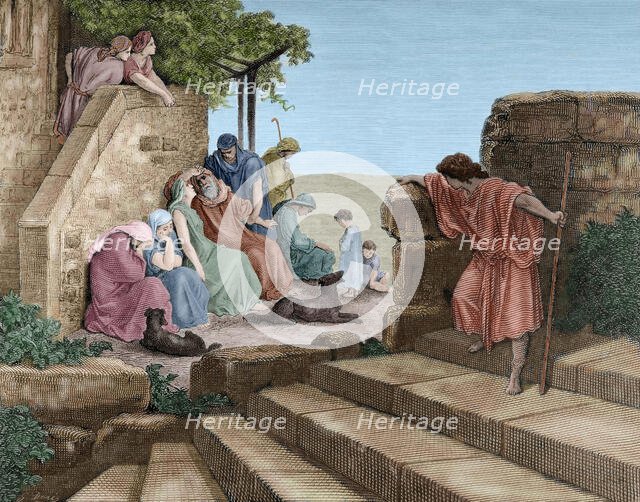 The Return of the Prodigal Son, c1866.  Creator: Adolphe François Pannemaker.