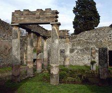 Atrium-peristyle, Villa of Diomedes, Pompeii, Italy, 2002. Creator: LTL.