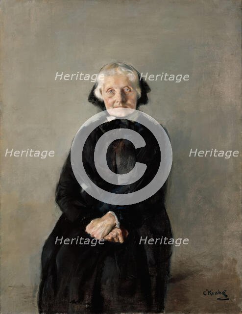 Portrait of Marie Krohg, the Artist's Aunt, probably 1889. Creator: Christian Krohg.