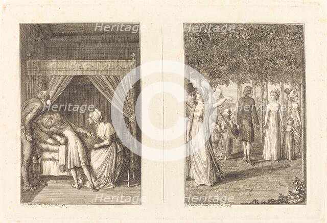 Illustrations to La Fontaine, 1799/1800. Creator: Daniel Nikolaus Chodowiecki.