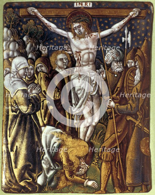 'Christ on the Cross', 16th century. Artist: Anon