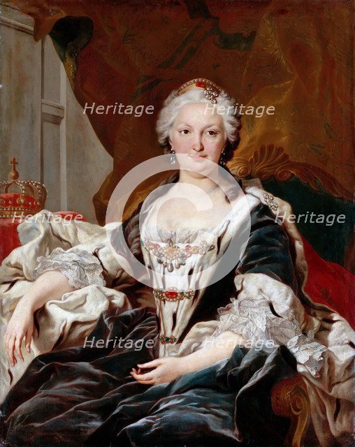 Elisabeth Farnese (1692-1766), Queen of Spain. Artist: Van Loo, Louis Michel (1707-1771)