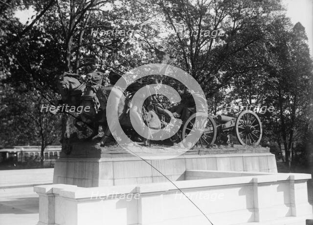 Grant Memorial at Capitol - Caisson Group of Statuary, 1914. Creator: Harris & Ewing.