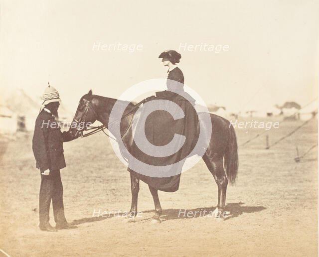 Major Jones and Lady Canning, 1858-61. Creator: Unknown.
