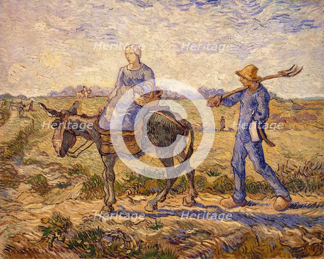 Morning: Going out to Work, 1890. Artist: Gogh, Vincent, van (1853-1890)