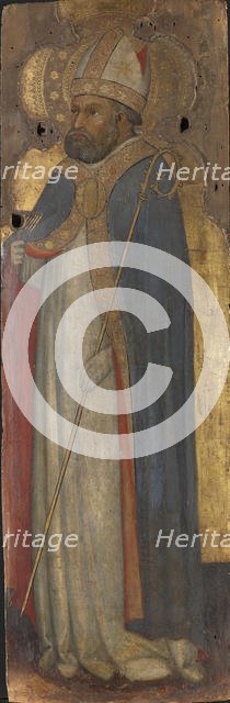 Saint Blaise, ca 1400. Creator: Andrea di Bartolo (bef. 1389-1428).