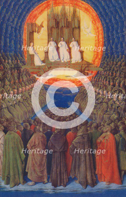 'The Trinity In its Glory', c1455, (1939). Artist: Jean Fouquet.