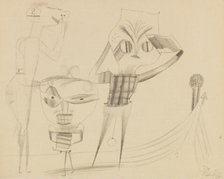 Vulgar comedy, 1922. Creator: Klee, Paul (1879-1940).