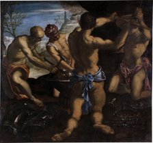 The Forge of Vulcan, 1576-1577. Creator: Tintoretto, Jacopo (1518-1594).