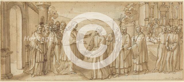 The Meeting of San Carlo Borromeo and San Filippo Neri, c. 1600. Creator: Unknown.