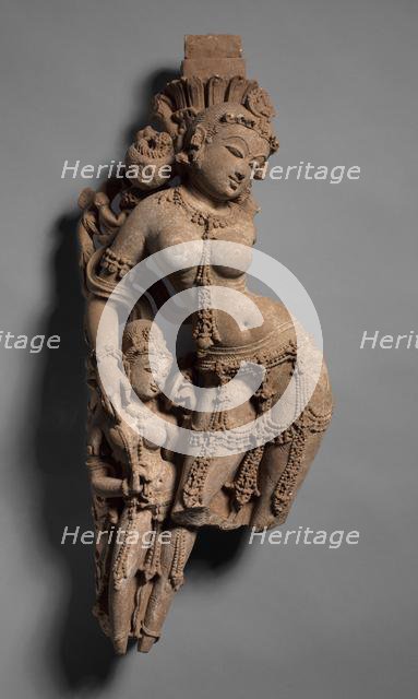 Female Tree Deity with Attendant, c. 973. Creator: Unknown.