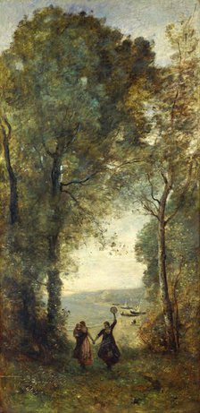 Reminiscence of the Beach of Naples, 1871-1872. Artist: Corot, Jean-Baptiste Camille (1796-1875)