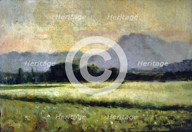 Landscape', 1889, by Josep Berga.