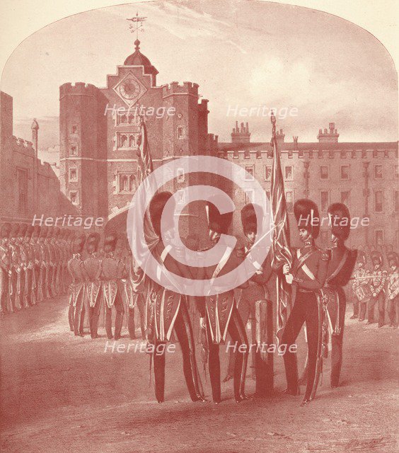 'The Grenadier Guards at St. James's Palace', 1909. Artist: Unknown.
