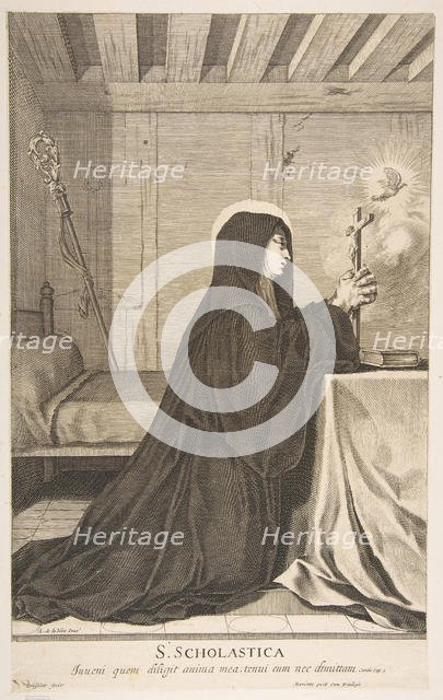 St. Scholastica. Creator: Gilles Rousselet.