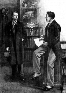 Eve's Ransom..."This is from Miss Madeley, and it's all about you", 1895. Creator: George Meisenbach.