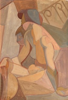 Two Figures, End 1920s. Artist: Exter, Alexandra Alexandrovna (1882-1949)