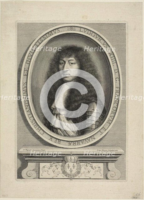 Louis XIV, 1662. Creator: Pierre Louis van Schuppen.