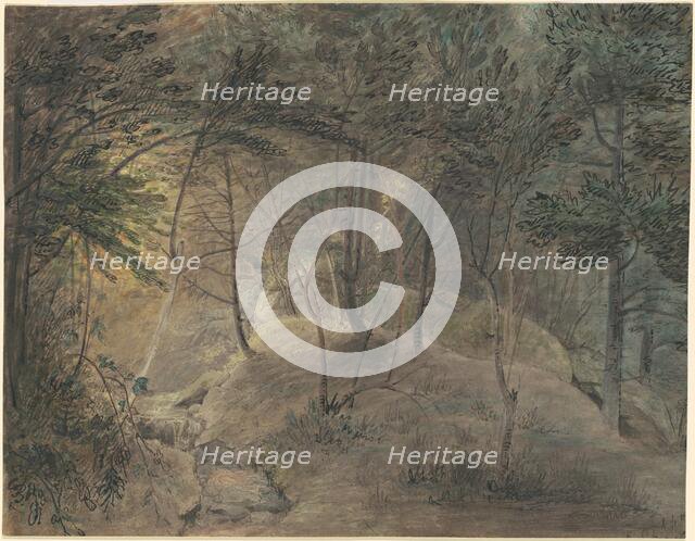 View from the Springhouse at Echo, c. 1808. Creator: William Russell Birch.