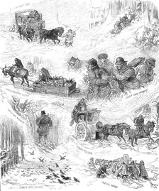 Sketches in London and the suburbs during the snowstorm, Tuesday, January 18, 1881. Creator: Unknown.