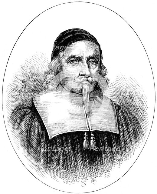 John Endecott, 17th century English colonial governor, magistrate and soldier in America, c1880. Artist: Unknown