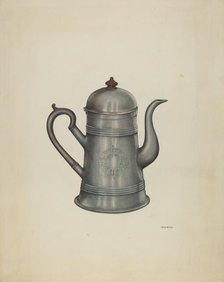 Coffee Pot, 1935/1942. Creator: Frank McEntee.