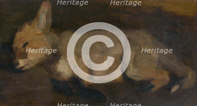 Dead Fox, around 1910. Creator: Ludovit Pitthordt.