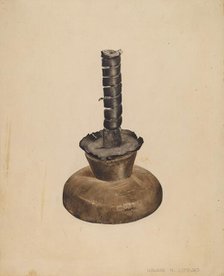 Candlestick, c. 1939. Creator: Howard Lumbard.