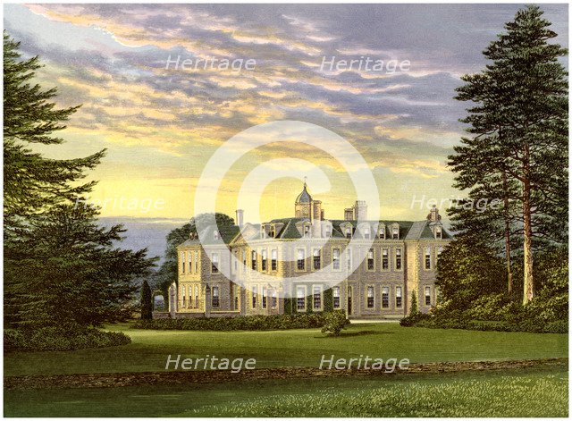 Hanbury Hall, Worcestershire, home of the Vernon family, c1880. Artist: Unknown