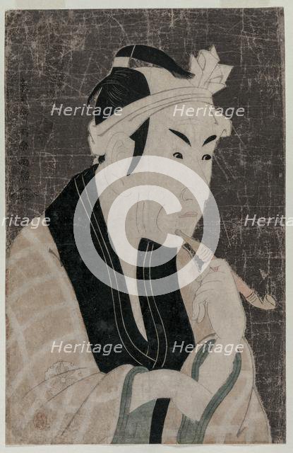 Matsumoto Koshiro IV as Gorobei, the Fish Seller from Sanya, 1794. Creator: Toshusai Sharaku (Japanese).