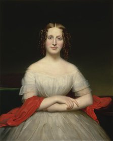 Portrait of Fidelia Marshall, ca. 1840. Creator: Charles Cromwell Ingham.