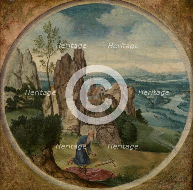 Saint Jerome in a Landscape, 1525-1550. Creator: Anon.