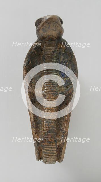 Inlaid Bronze Cobra Element (image 2 of 2), Late Period-Ptolemaic Period (664-30 BCE). Creator: Unknown.