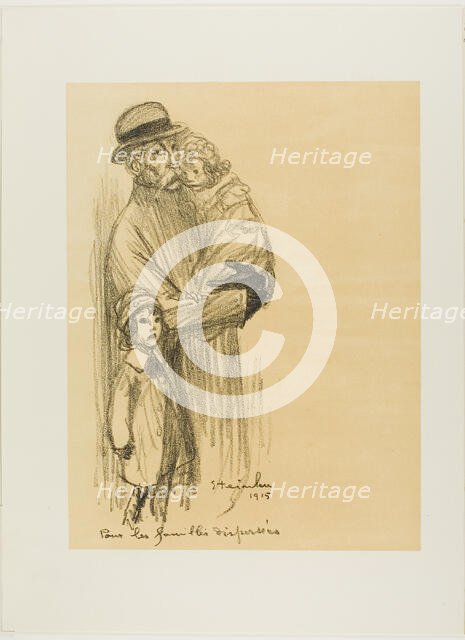 For Families That Are Separated, 1915. Creator: Theophile Alexandre Steinlen.