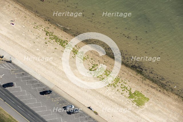 Remains of D-Day Embarkation Hard G1, Stokes Bay, Hampshire, 2018. Creator: Historic England.