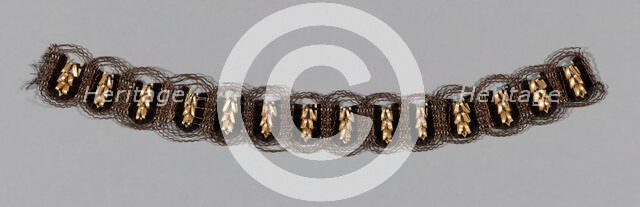 Fragment (Bonnet Trim), Europe, 1840/50. Creator: Unknown.