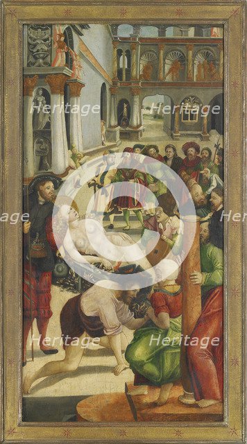 The Burning. Wing from the Saint Agatha Altar, 1523. Artist: Greimold, Jörg (ca 1500-after 1540)