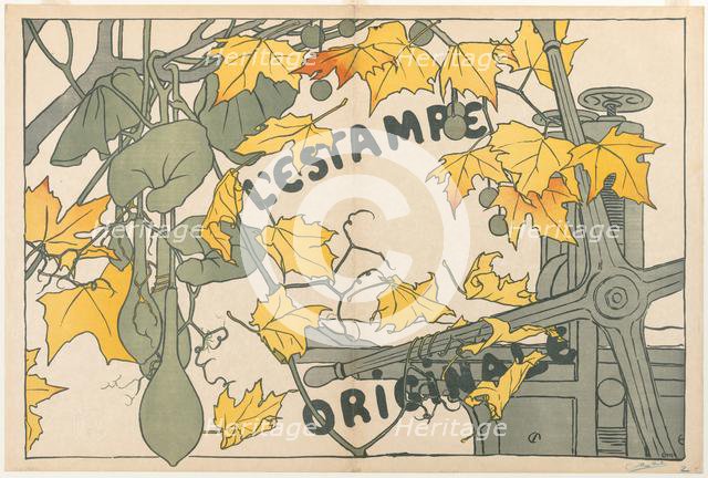 Cover for LEstampe Originale, 1894. Creator: Camille Martin (French, 1861-1898).