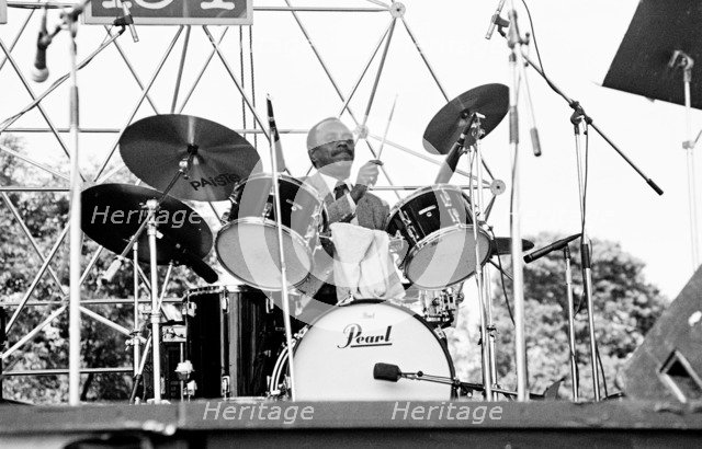 Albert 'Tootie' Heath, Capital Jazz, Knebworth, July 1982. Artist: Brian O'Connor.