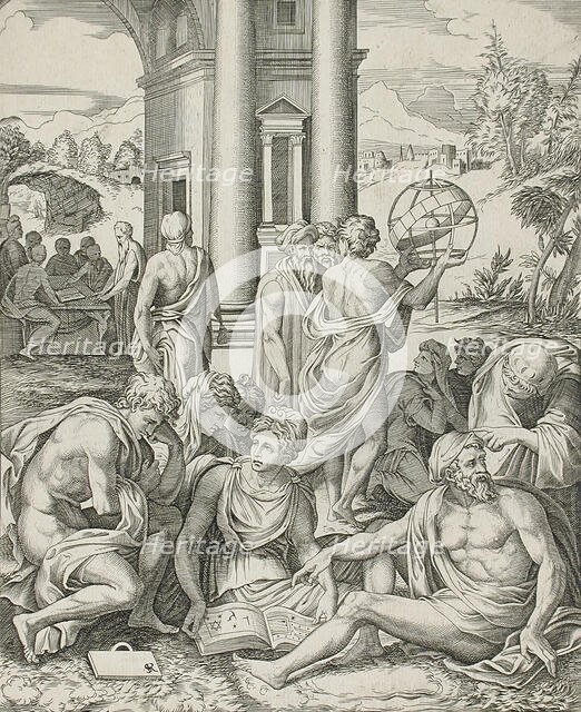 An Assembly of Wise Men and Women, between circa 1510 and circa 1520. Creator: Marco Dente.