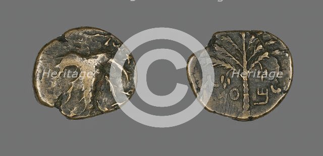 Coin Depicting a Palm Tree, 132-135. Creator: Unknown.